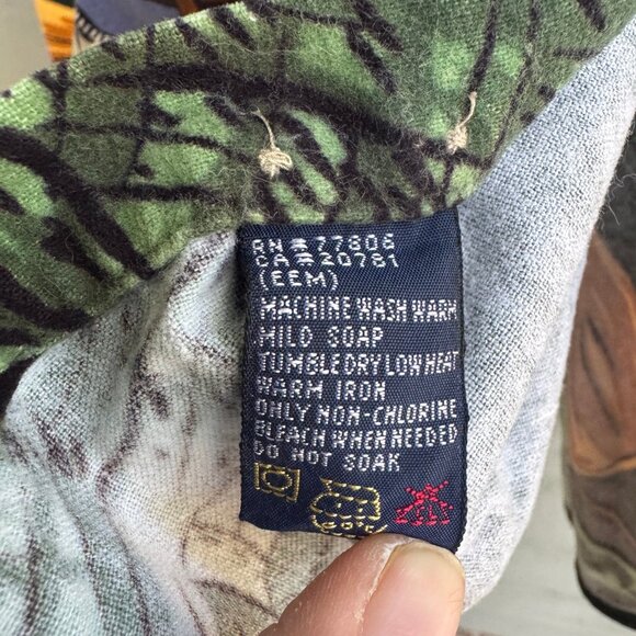 Tommy Hilfiger Fishing Print Sueded Flannel M - Picture 8 of 10